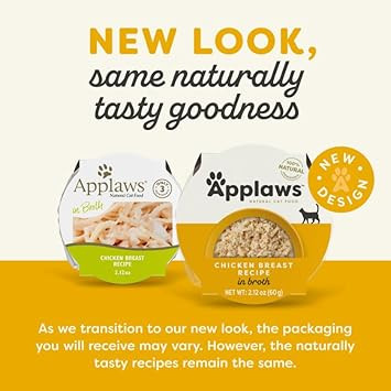 Applaws Natural Wet Cat Food In Broth, Limited Ingredient Cat Food Cups, Grain-Free Cat Food Pots, No Artificials, 100% Natural Ingredient Cat Food, Sardine & Mackerel In Broth (10 X 2.12 Oz Cups)