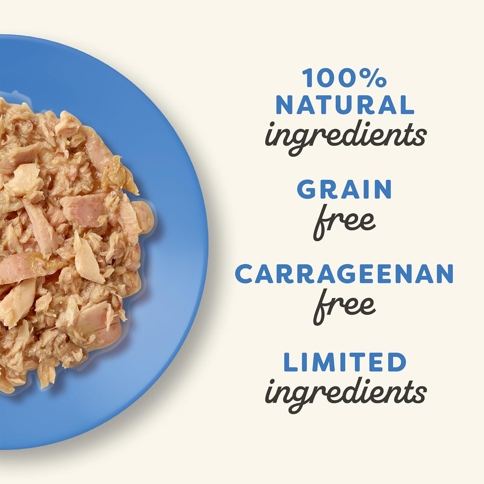 Applaws Natural Wet Cat Food In Broth, Limited Ingredient Wet Cat Food Pouches, No Additives, Made With Natural Ingredients, Tuna With Salmon In Broth (12 X 2.47Oz Pouches)