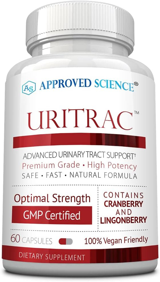 Approve Science® Uritrac - Uti Support - Cranberry, D-Mannose, Lingonberry - Vegan Friendly - 1 Bottle Supply