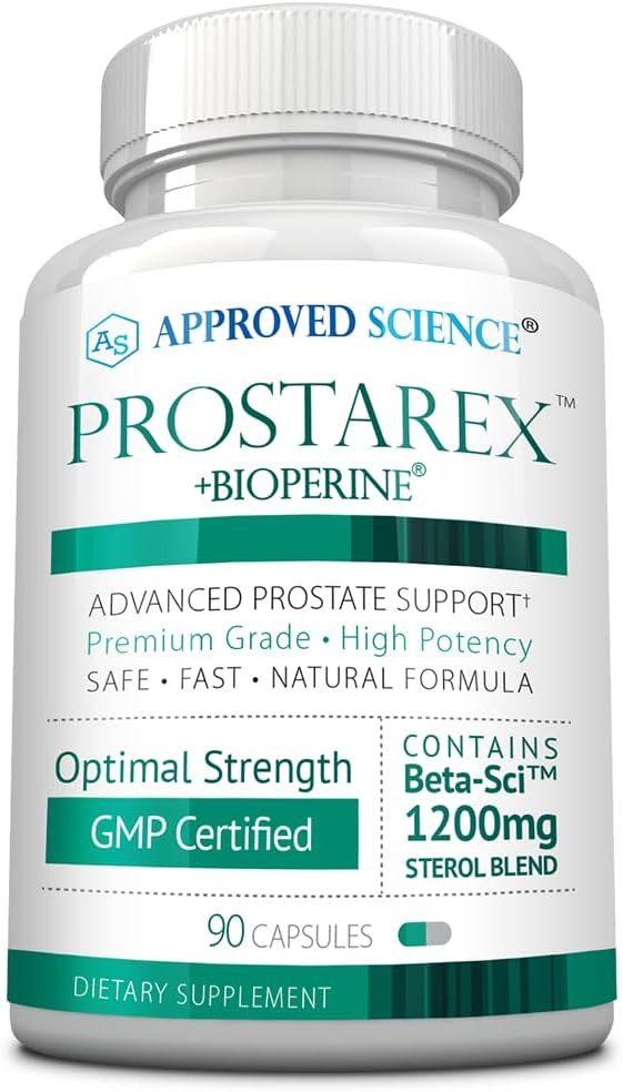 Approved Science Prostarex - Prostate Supplement - Saw Palmetto, 1200Mg Beta-Sitosterol, Bioperine - 90 Capsules - 1 Month Supply