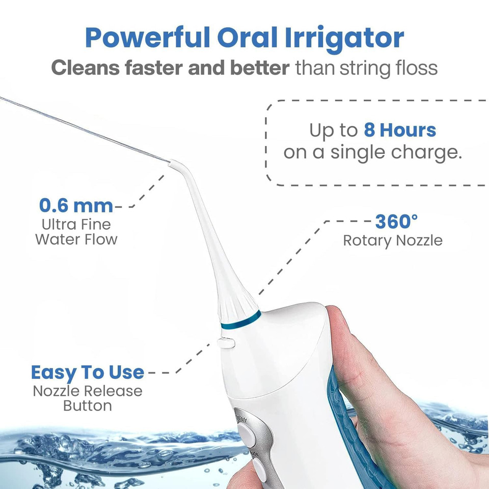 Aquasonic Home Dental Center Rechargeable Power Toothbrush & Smart Water Flosser - Complete Family Oral Care System - 10 Attachments And Tips Included - Various Modes & Timers (Black)