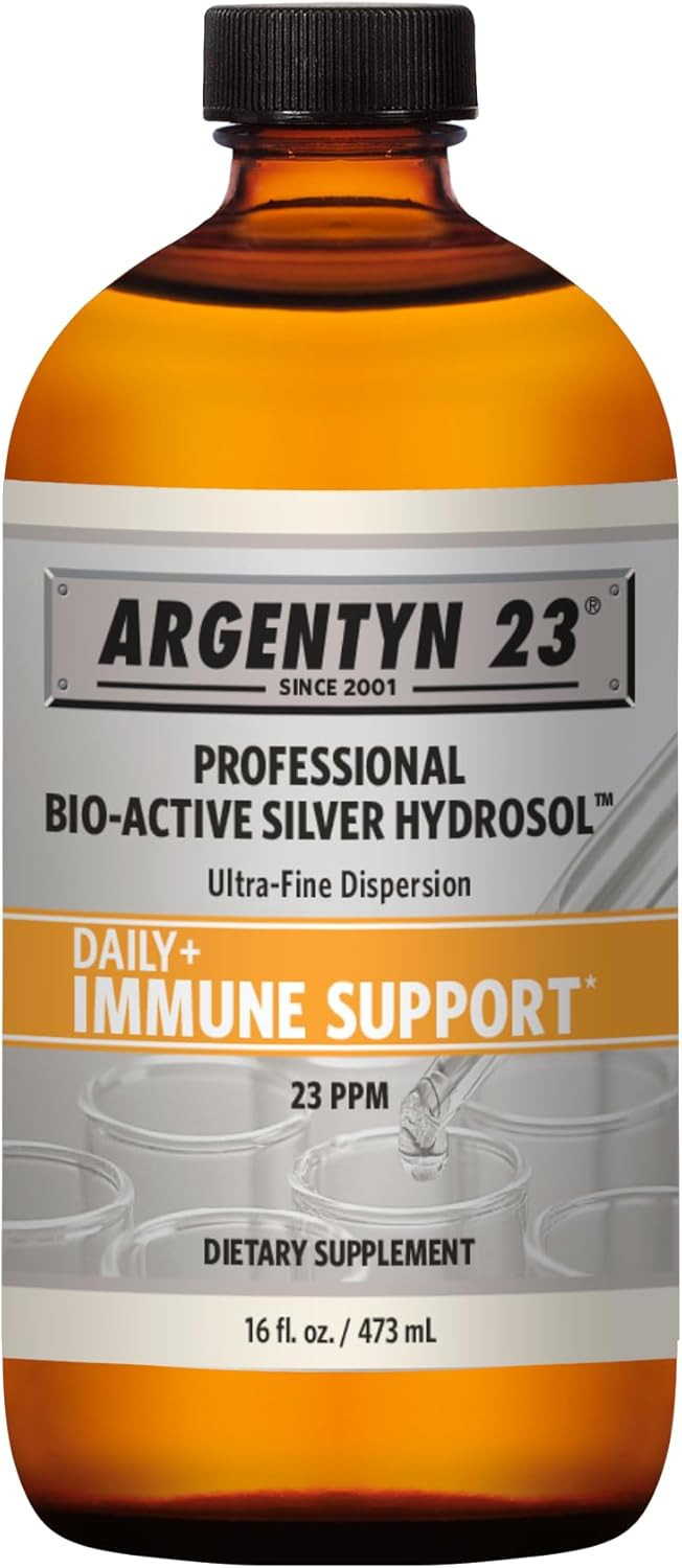 Argentyn 23 Professional Bio-Active Silver Hydrosol For Immune Support, Colloidal Silver, 23Ppm, 2Oz (59Ml) Dropper-Top