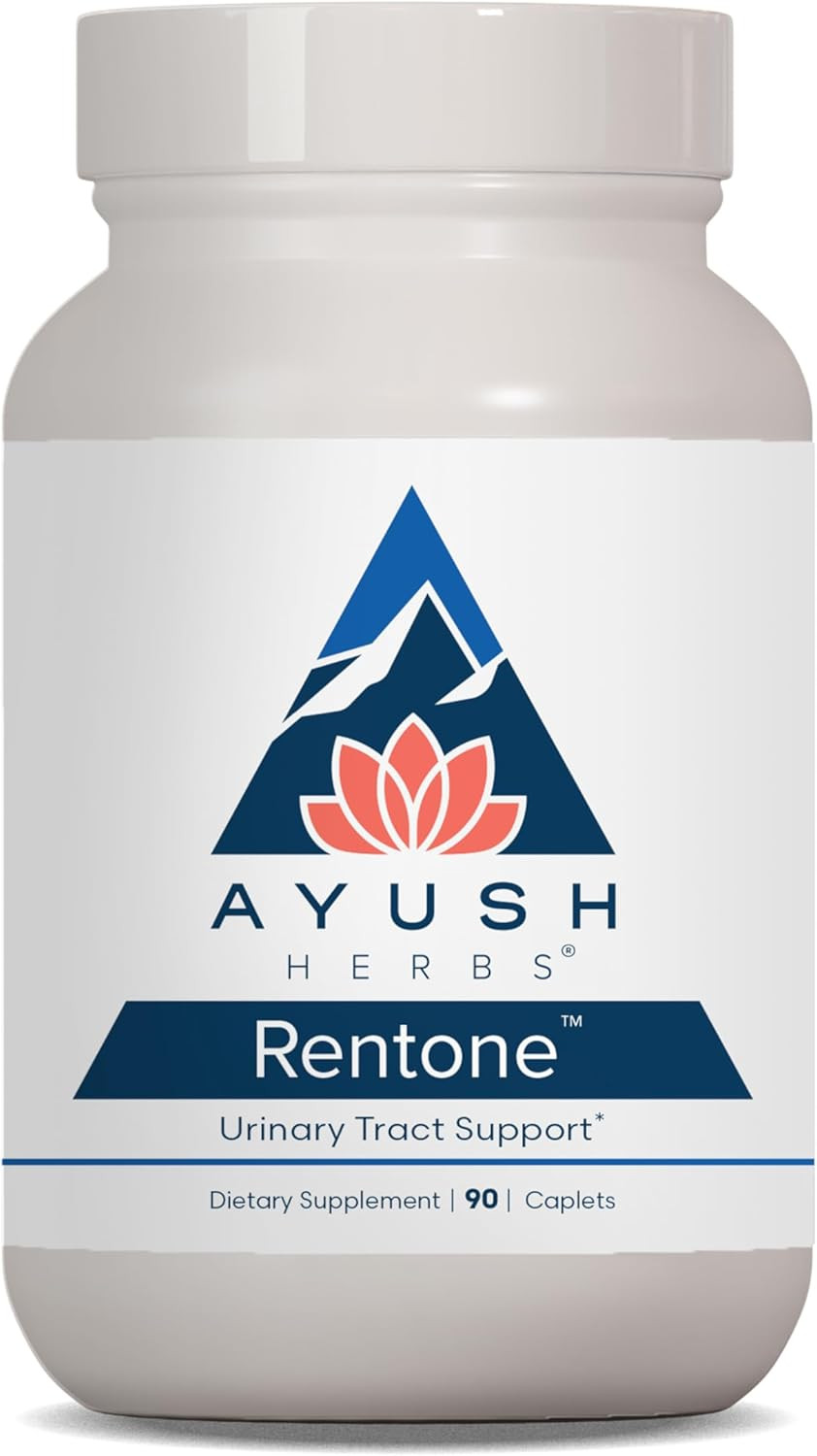 Ayush Herbs Rentone - Kidney Support Supplement With Cranberry, Kidney Cleanse Pills For Women & Men, Urinary Health & Bladder Function - 90 Vegetarian Capsules (1 Count)