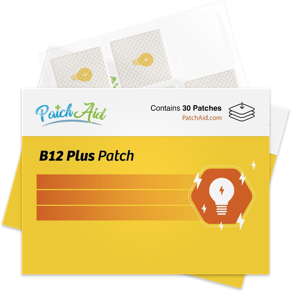 B12 Energy Plus Topical Patch By Patchaid 30-Day Supply