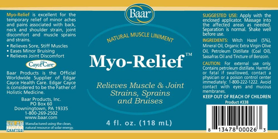 Baar Myo Relief, 4 Oz