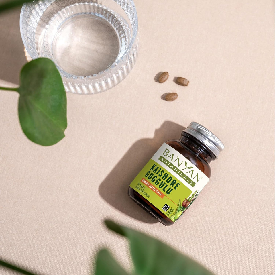 Banyan Botanicals Kaishore Guggulu  Organic Joint Support Supplement  Traditional Blend That Supports Healthy Joints, Muscles, And Connective Tissue*  90 Tablets  Non-Gmo Sustainably Sourced Vegan