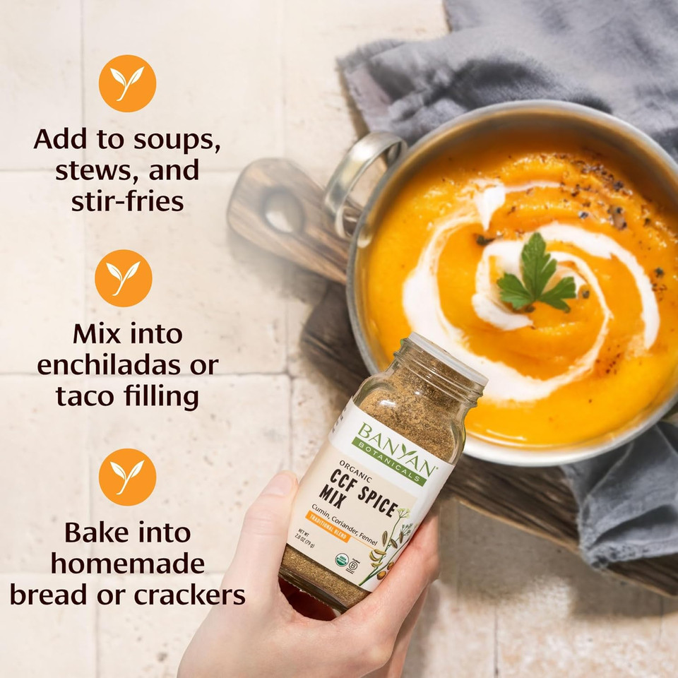 Banyan Botanicals Turmeric Masala Spice Mix  Organic Ayurvedic Spice Blend  Warming & Savory Cooking Spices With Organic Turmeric Powder  2.6 Oz  Non-Gmo Sustainably Sourced Vegan