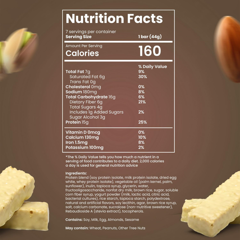 Barislim High Protein Snack Bar For Bariatric Patients - Nutrient Rich Snack For Post-Surgery Wellness - Ideal For Weight Loss Maintenance & Daily Nutrition | Fluffy Nutter Bar (13 Oz)
