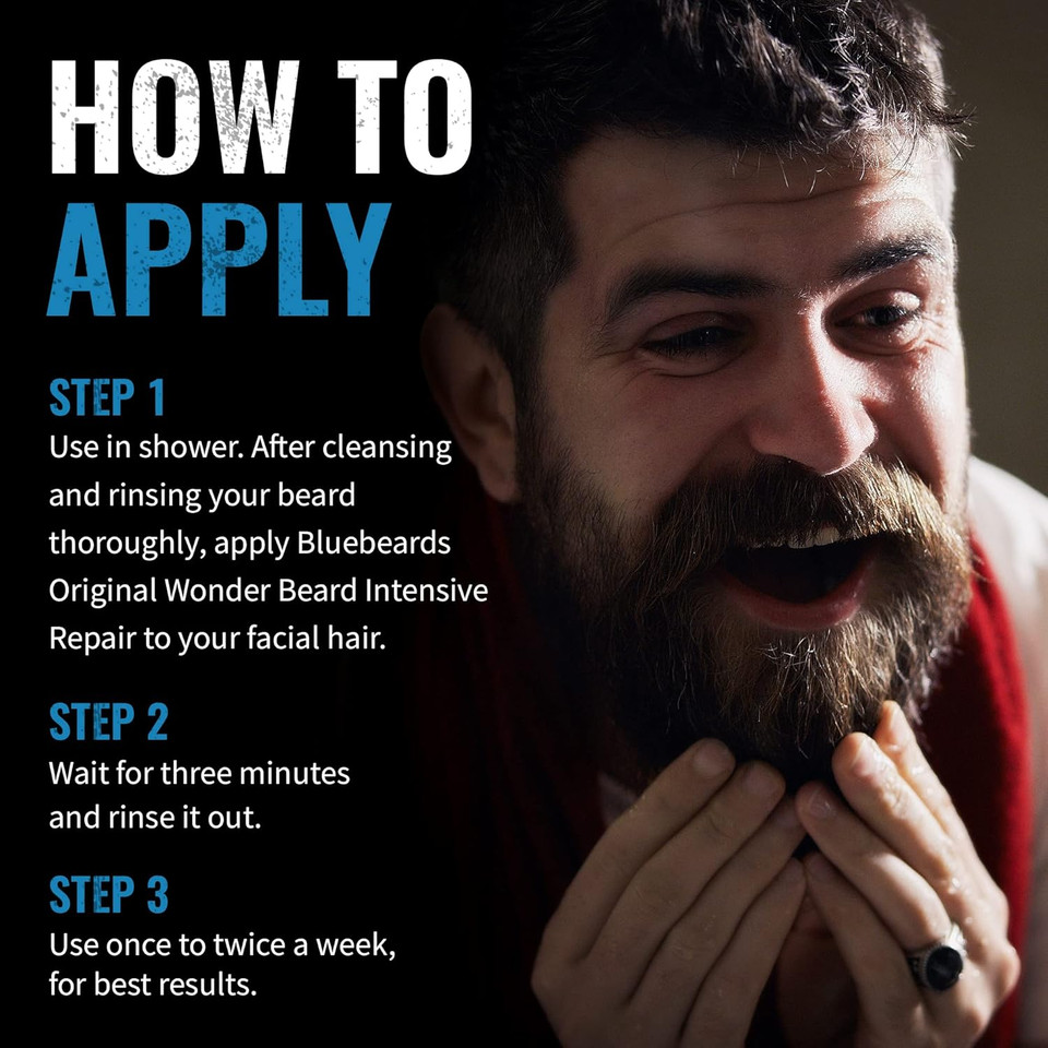 Beard Conditioner For Men - 4 Oz Wonder Beard Intensive Repair With Meadowfoam Seed Oil & Amino Acids To Deeply Restore, Soften, And Rejuvenate Your Beard And Skin - Made In Usa