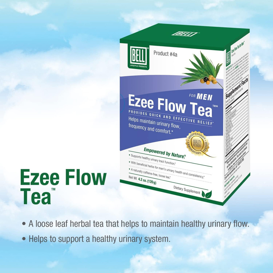 Bell Ezee Flow Urinary Support Tea For Men -A Natural Solution - Helps Ease The Flow And Normalize Urinary Frequency Without The Burning And Dribbling - Sold Directly By The Manufacturer