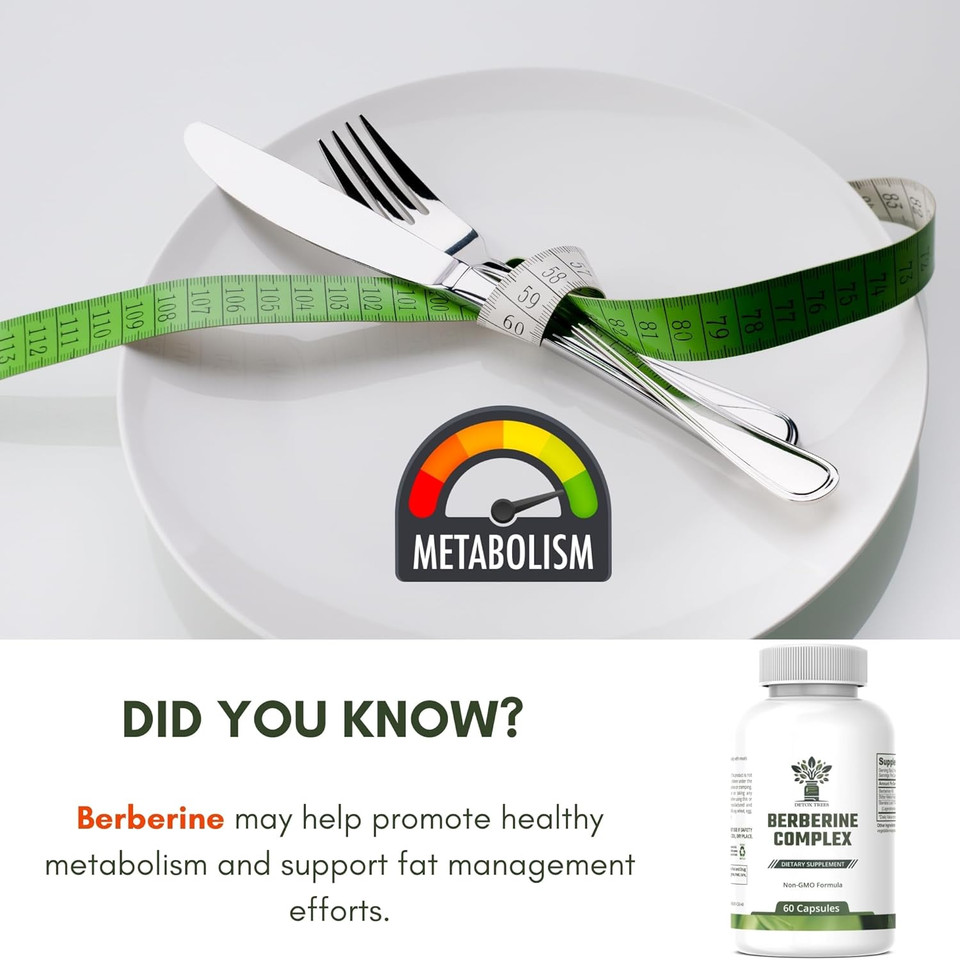 Berberine Supplement With Bitter Melon Extract And Banaba Leaf Extract - 1000Mg Berberine Hcl For Immune System, Weight Management - Non-Gmo, Gluten-Free Berberine Complex, 60 Capsules