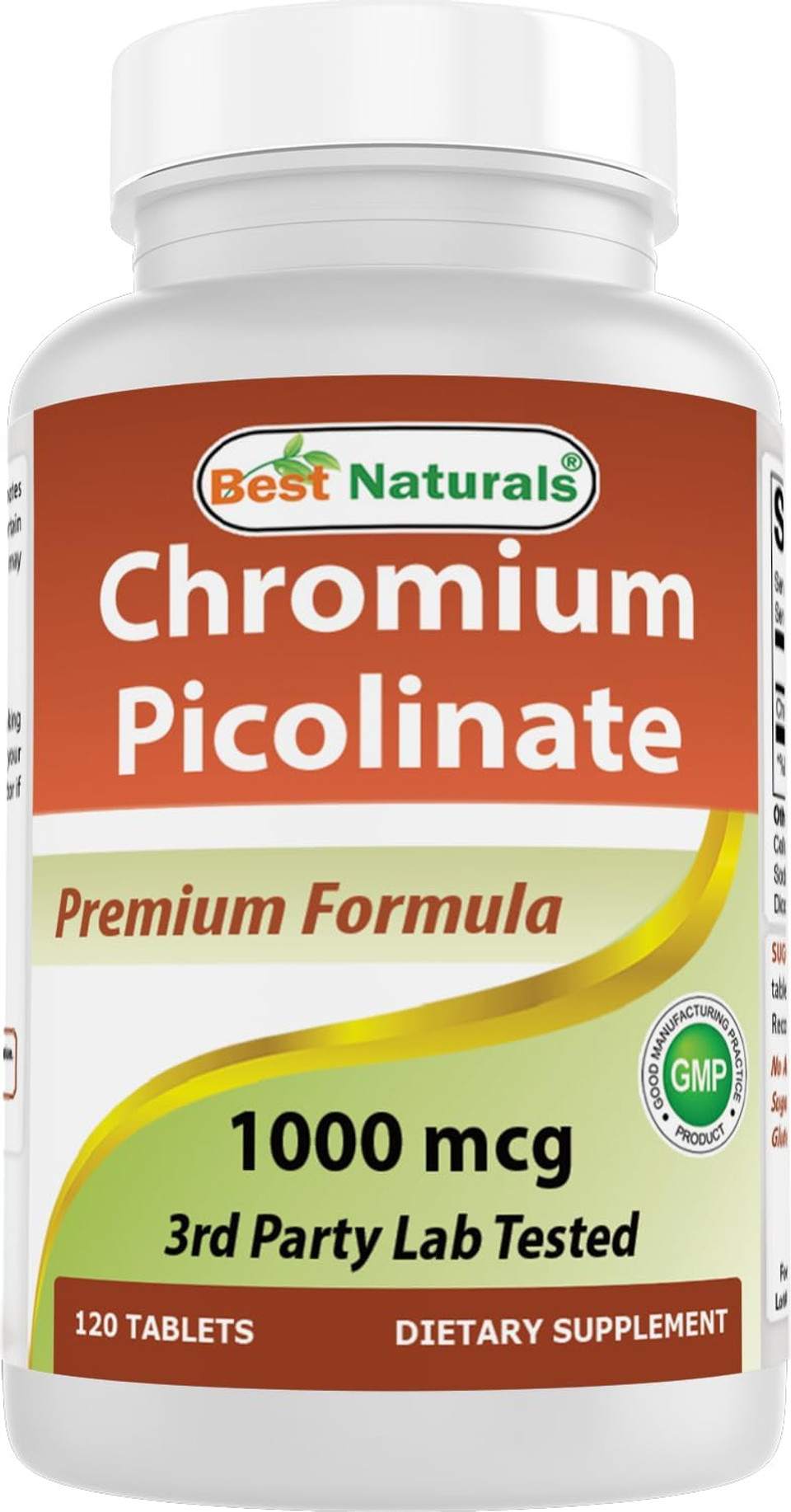 Best Naturals Chromium Picolinate 1000 Mcg 240 Tablets