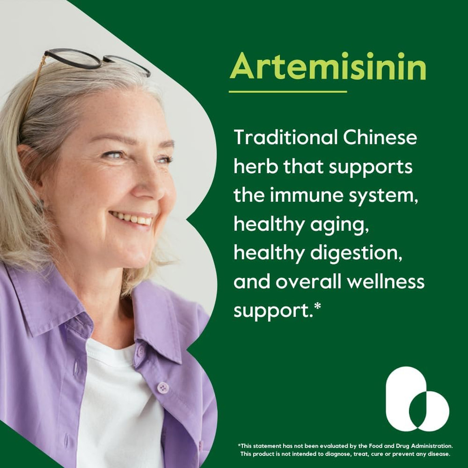 Bestvite Artemisinin 100Mg Per Capsule (120 Vegetarian Capsules) - No Stearates - No Flow Agents