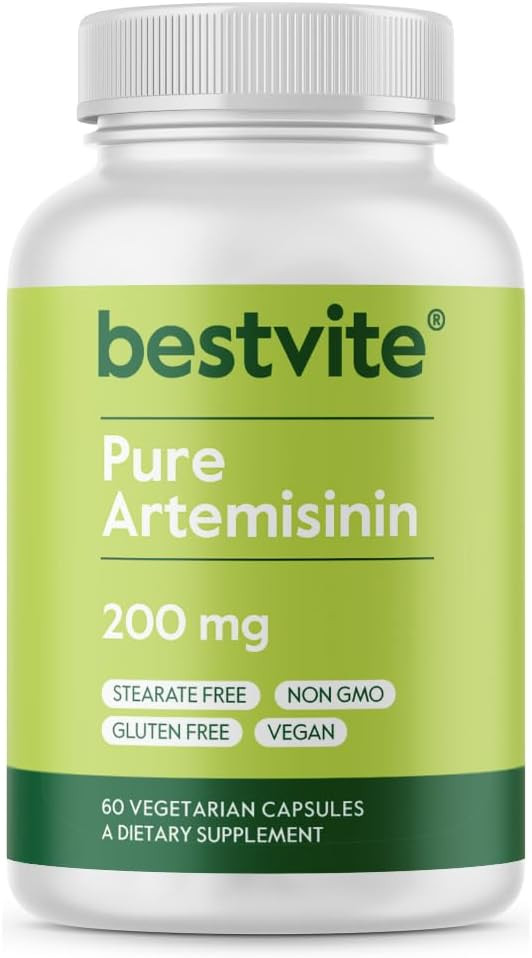 Bestvite Artemisinin 200Mg Per Capsule (60 Vegetarian Capsules) - No Stearates - No Flow Agents - Vegan - Non Gmo - Gluten Free
