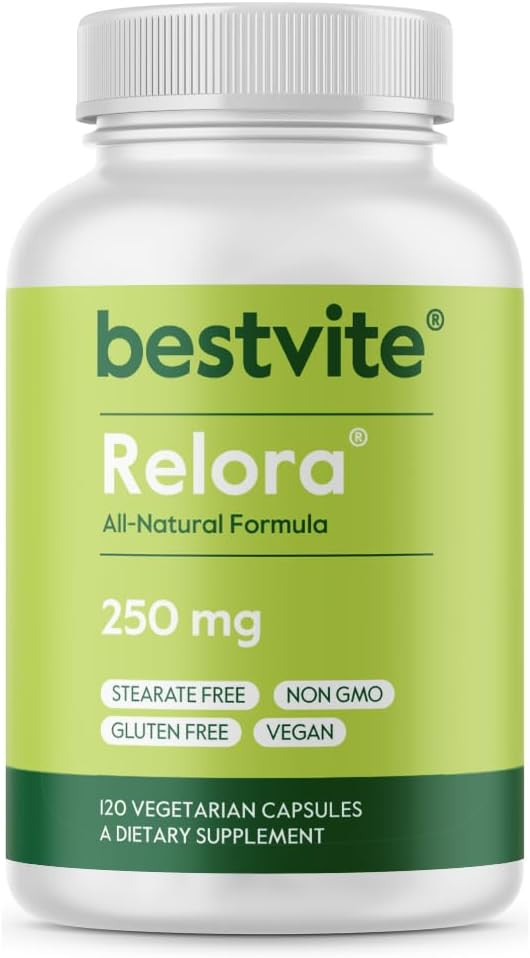 Bestvite Filler-Free Relora 250Mg (240 Vegetarian Capsules) (120 X 2)  Clinically Researched  No Stearates  Vegan  No Fillers  Supports The Management Of Occasional Stress