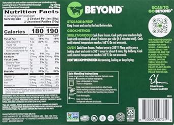 Beyond Meat Beyond Breakfast Sausage Plant-Based Breakfast Patties, Spicy 7.4 Oz