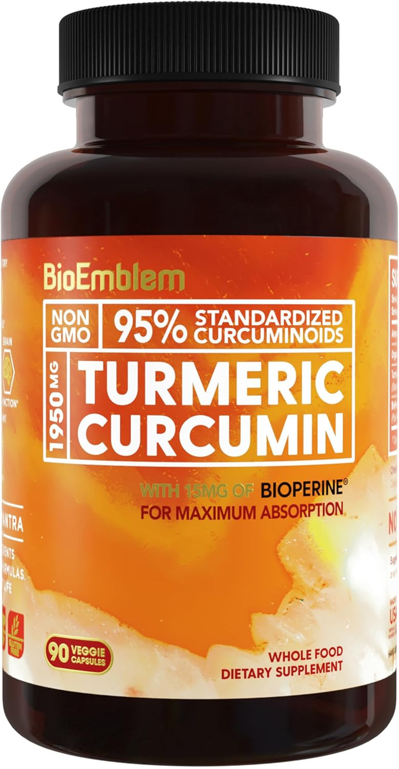Bioemblem Turmeric Curcumin Supplement With Bioperine And Coq10 With Bioperine