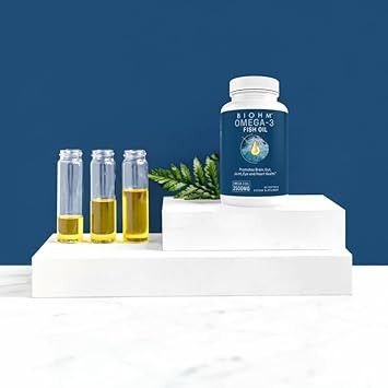 Biohm Omega-3 Fish Oil (2500Mg, 60 Softgels) High Potency 860Mg Epa & 630Mg Dha, Omega 3 Fatty Acid Supplements To Support Brain, Joint, Eye, Liver & Gut Health, Sustainably Sourced