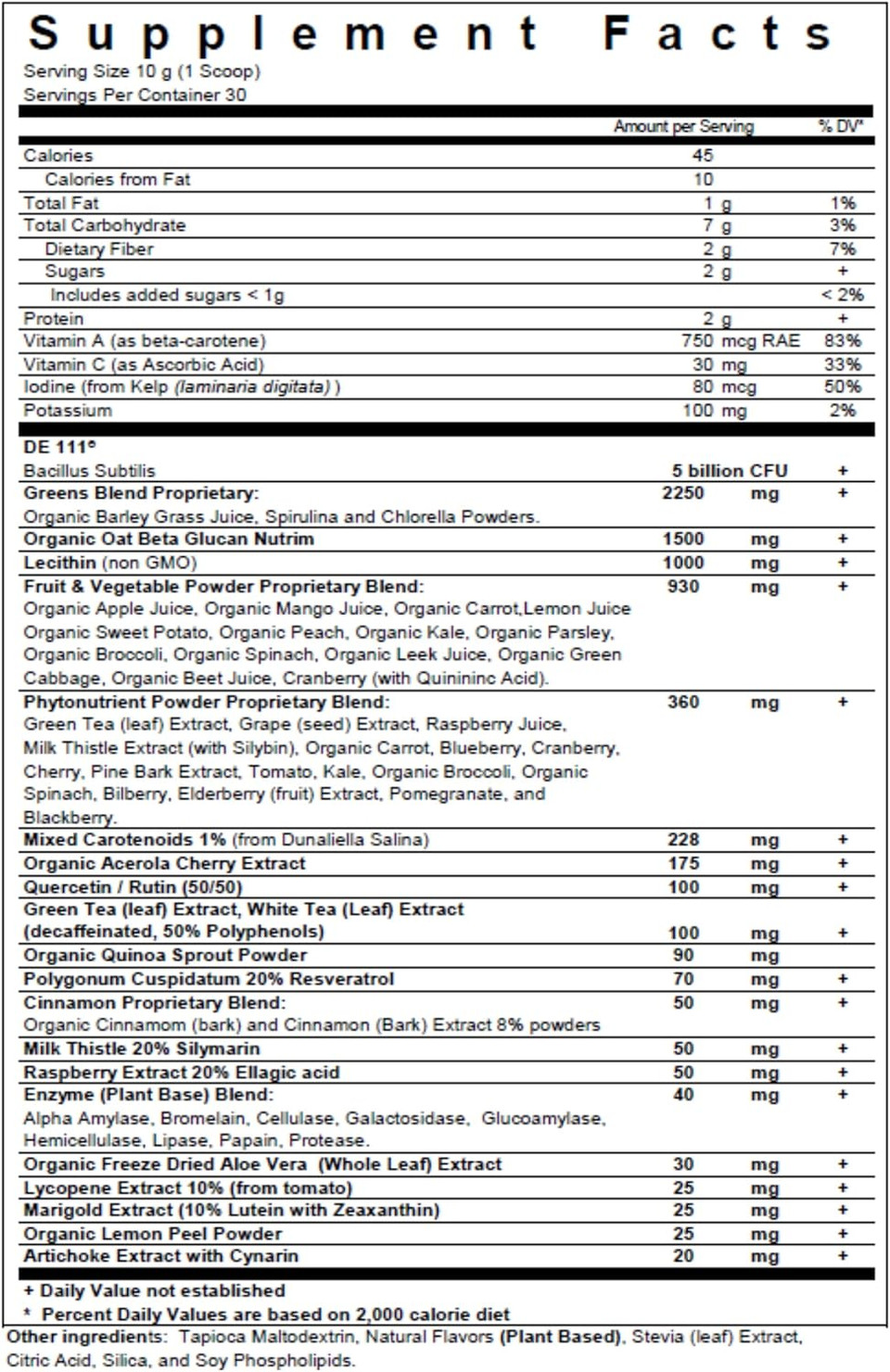 Biopharma Scientific Nanogreens+Probiotic: Greens Superfood Fruit & Vegetable Powder, 5 Billion Cfu Probiotics For Digestive Health With Spirulina, Chlorella, Green Apple Flavor, 30 Servings