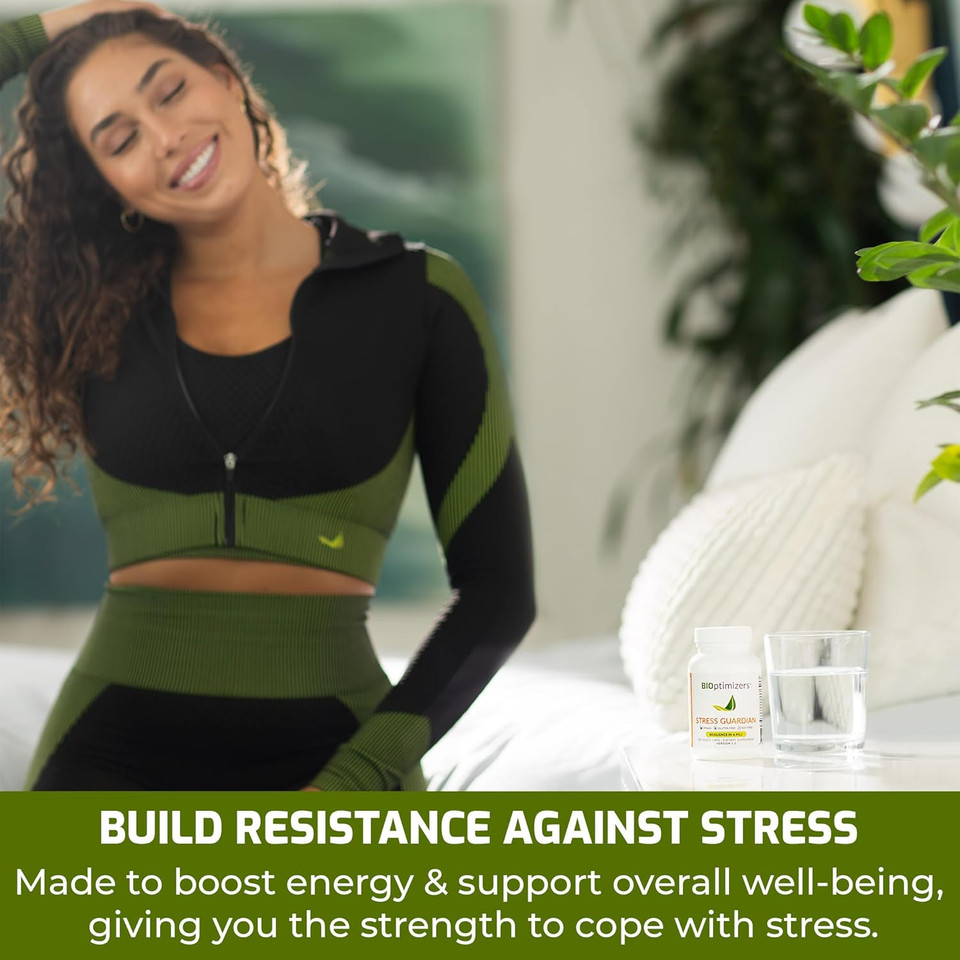 Bioptimizers Stress Guardian  Stress Relief Capsule  Rest Support Management - 45 Capsules
