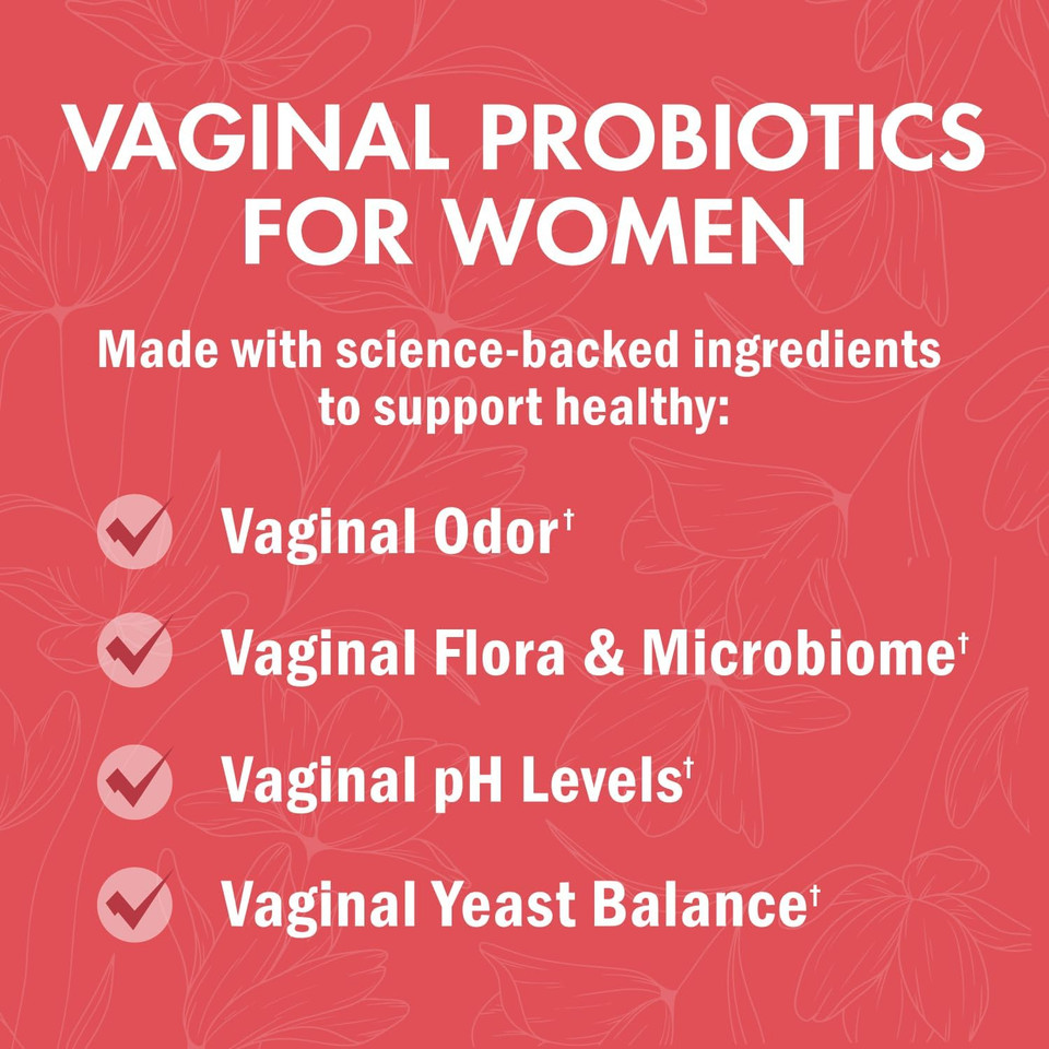 Bioschwartz Vaginal Probiotics For Women Supplement With Prebiotics Lactobacillus Crispatus - Supports Women'S Health By Promoting Healthy Vaginal Odor, Flora, Ph Balance - 30 Day Supply, 30 Capsules