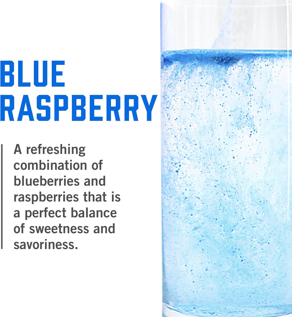 Biosteel Zero Sugar Hydration Mix, Great Tasting Hydration With 5 Essential Electrolytes, Blue Raspberry Flavor, 100 Servings Per Tub