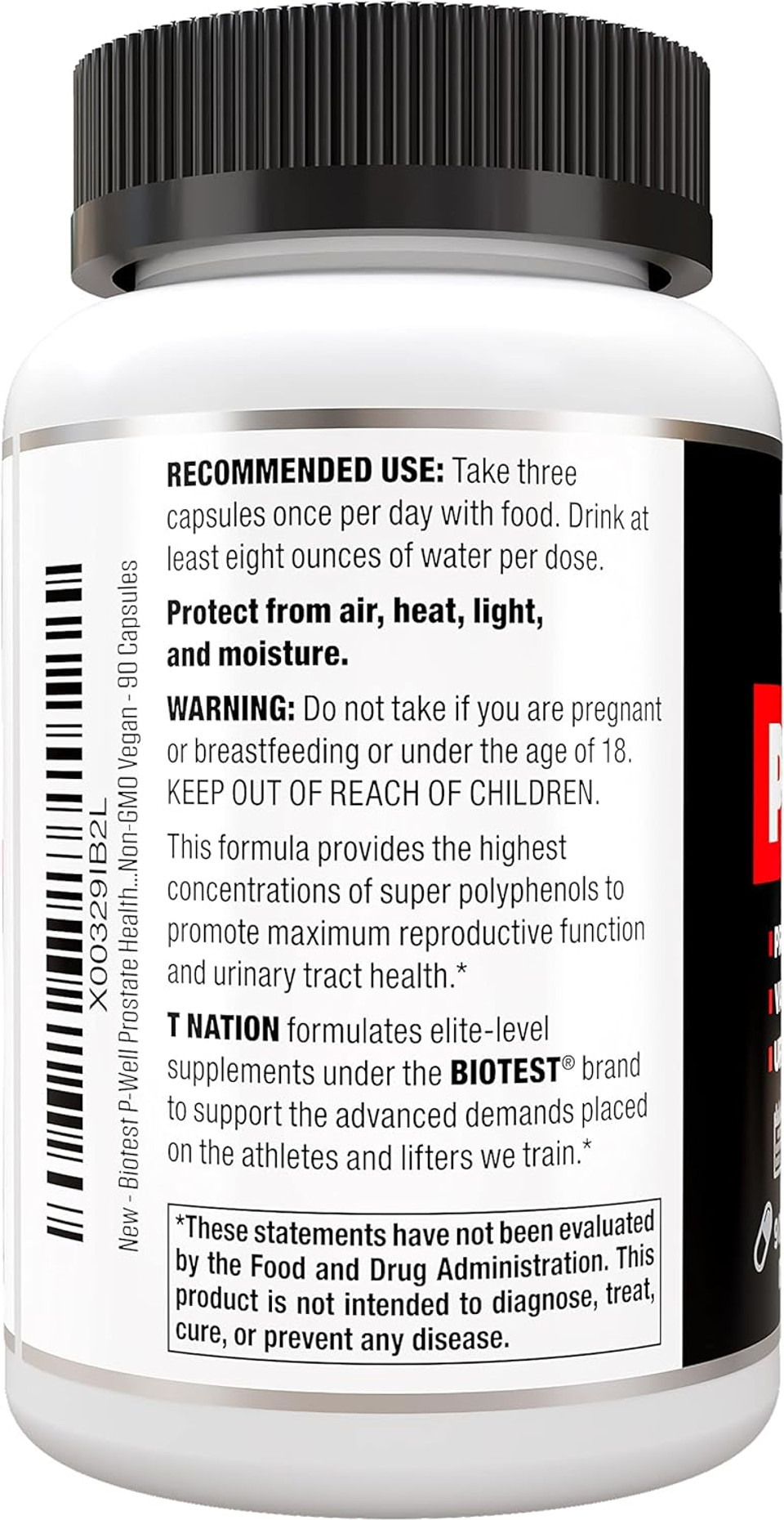 Biotest P-Well Prostate Urinary Tract Support With Pomegranate, Cranberry, Lycopene  90 Capsules