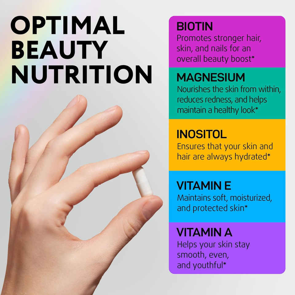 Biotin 10,000 Mcg Supplement For Hair Growth With Collagen & Keratin For Hair Loss & Thinning Hair - Hair Skin And Nails Vitamins For Women & Men - Healthy Regrowth, Skin Glow & Nail Repair - 120 Caps