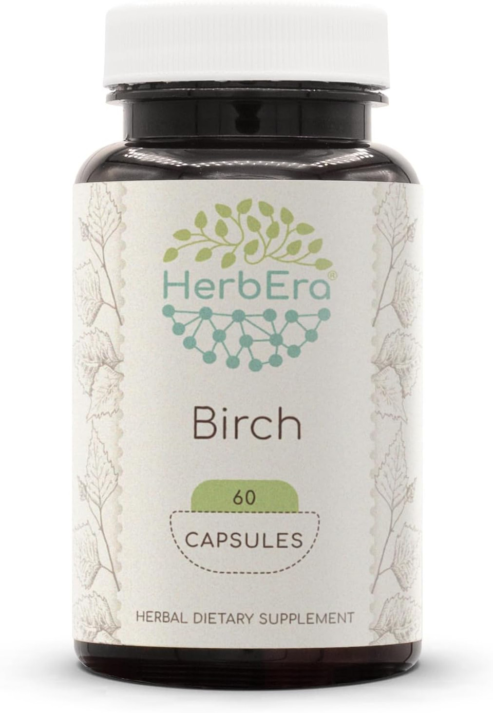 Birch 60 Capsules, 500 Mg, Made With Birch (Betula Pendula) Dried Leaf (60 Capsules)