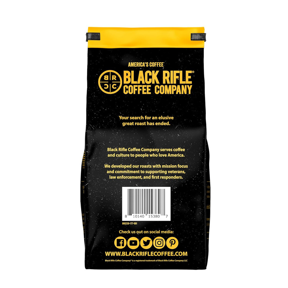 Black Rifle Coffee Company Dark Chocolate Roast 11Oz Gound Coffee With Smooth, Indulgent Dark Chocolate Notes For A Decadent Brew