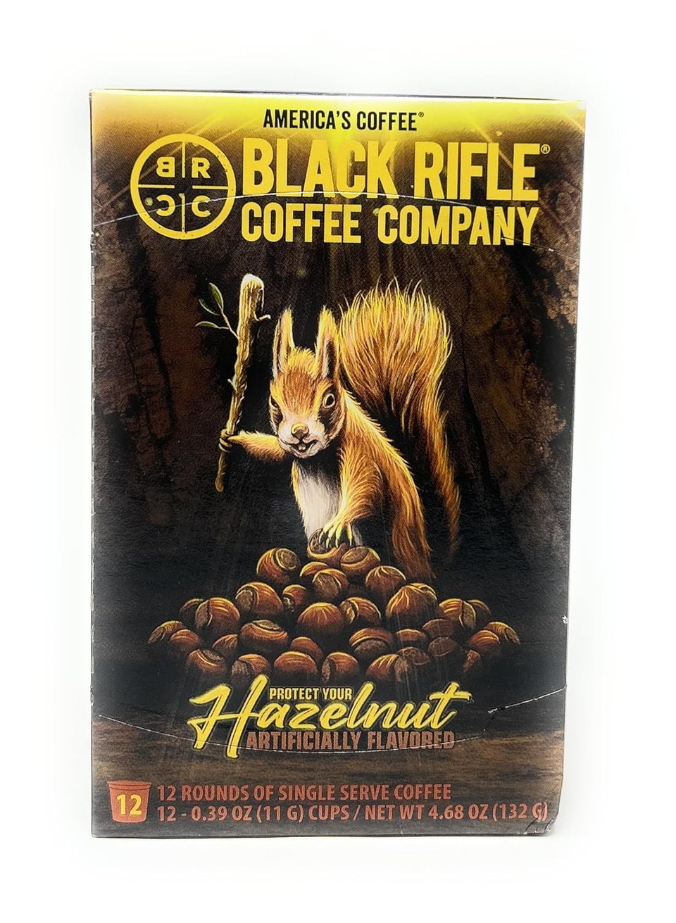Black Rifle Coffee Company Hazelnut Single Serve Pods Medium Roast - 12 Count - Roasted In The Usa - America'S Coffee