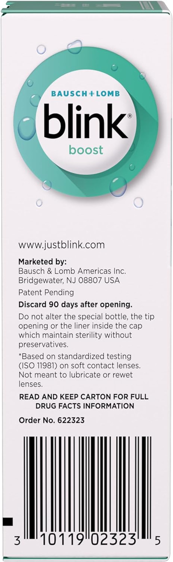 Blink Boost Preservative-Free Lubricating Eye Drops, Moisturizing & Soothing For Mild Dry Eyes, With Hyaluronate, Hydrating Relief Instant Comfort Throughout The Day, Contact Lens Friendly, 0.34 Fl Oz