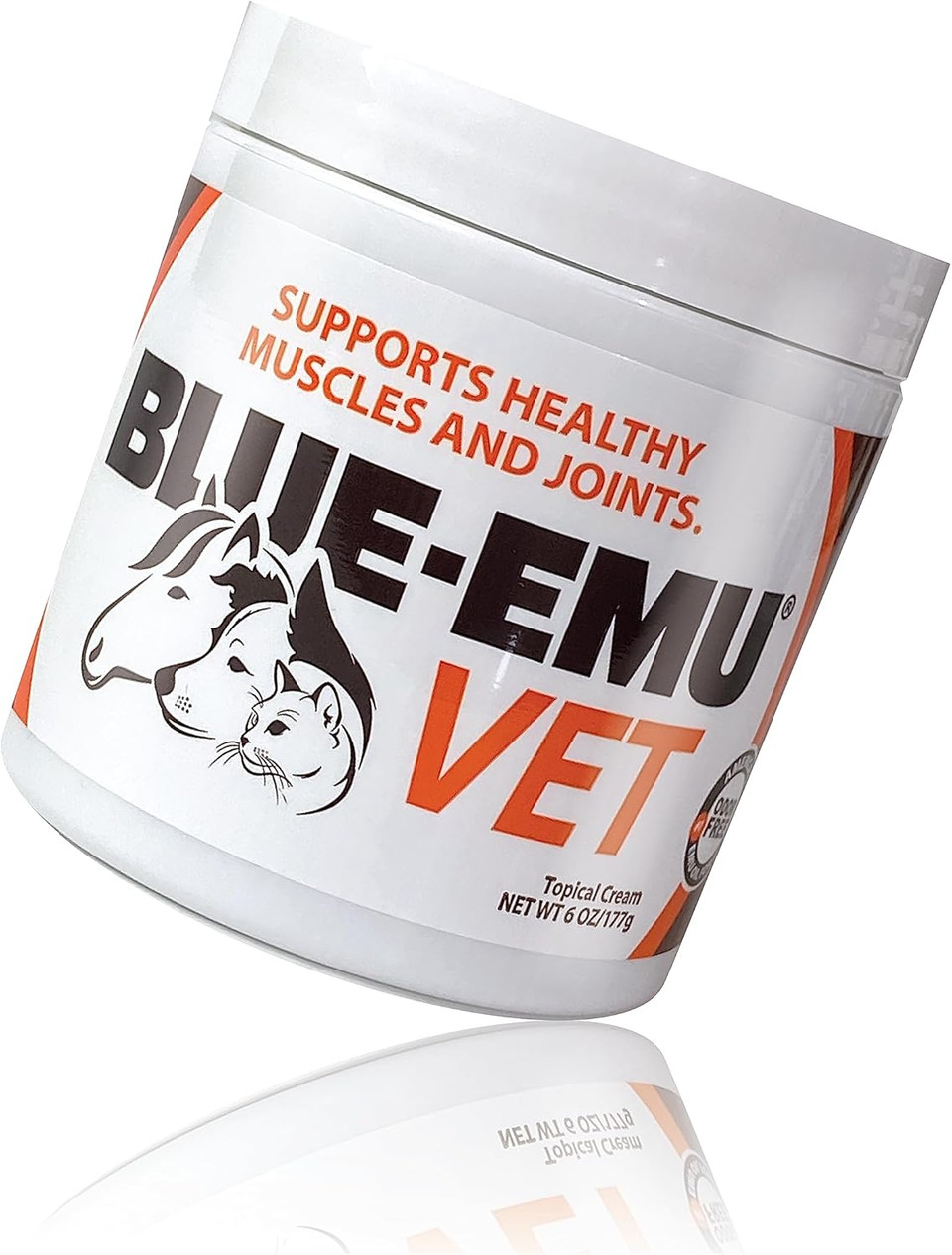 Blue-Emu Vet Skin & Joint Soothing Cream - Moisture Relief & Joint Support For Your Furry Friends - 6 Oz Jar