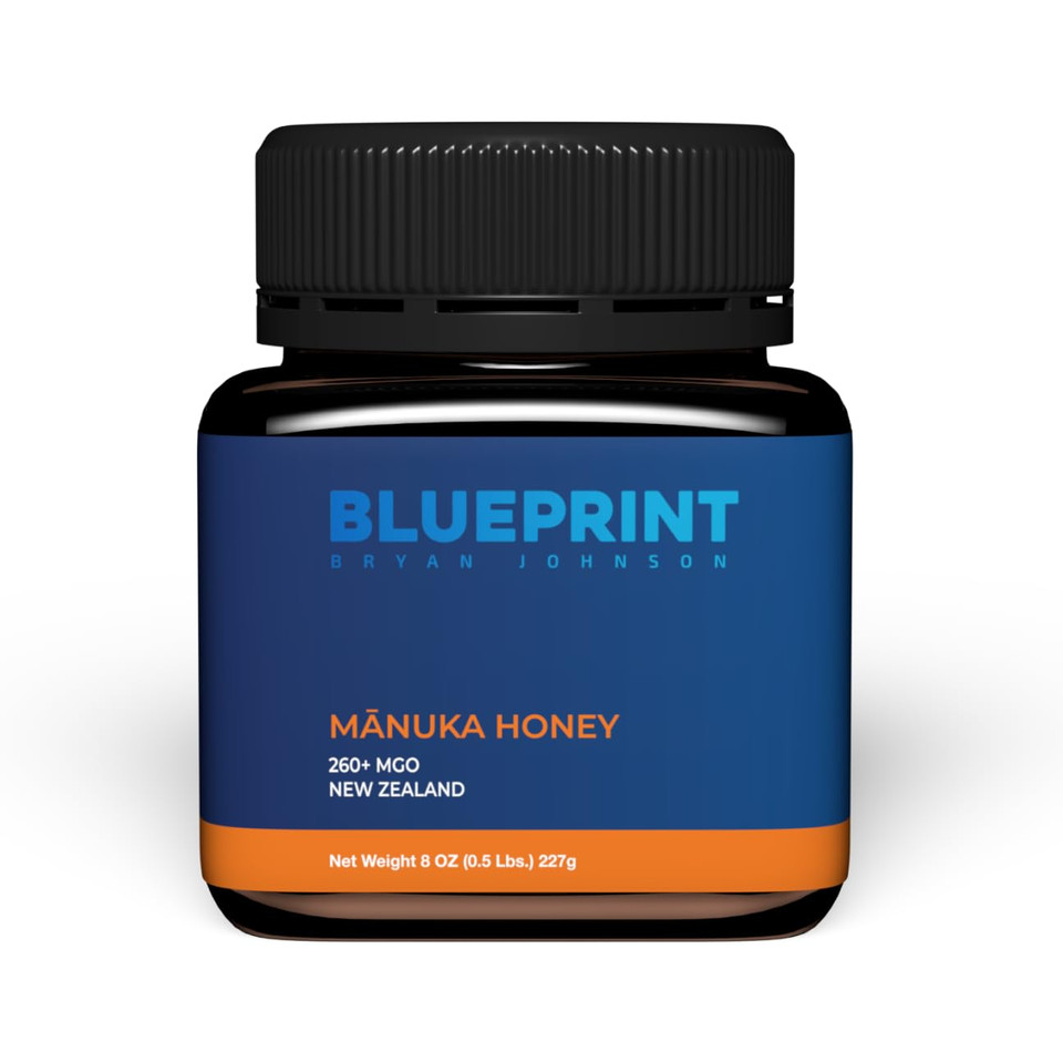 Blueprint By Bryan Johnson Manuka Honey - Mgo 260+ - New Zealand Sourced - (8 Oz)