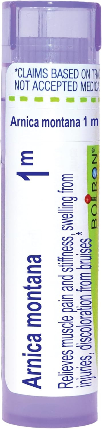 Boiron Arnica Montana 1M For Muscle Pain, Stiffness, Swelling From Injuries & Bruises - 80 Pellets