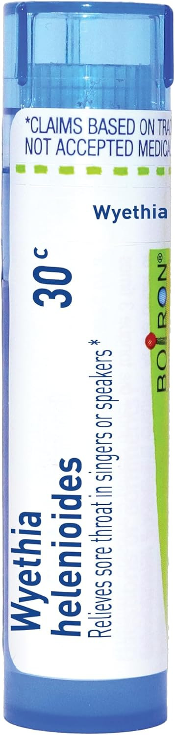 Boiron Wyethia Helenioides 30C For Sore Throat In Singers Or Speakers - 80 Pellets