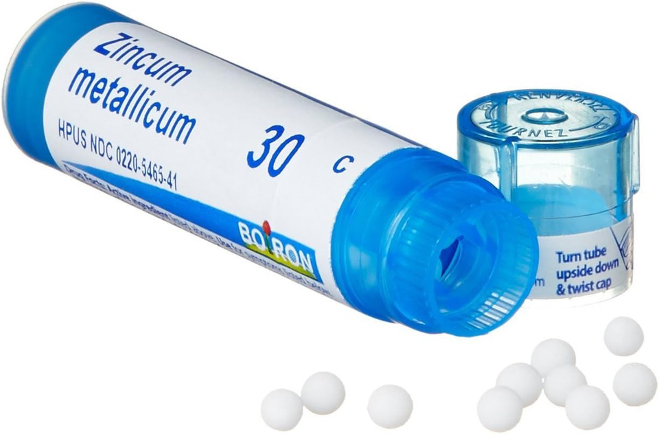 Boiron Zincum Metallicum 200Ck Homeopathic Medicine For Leg Cramps - 80 Pellets