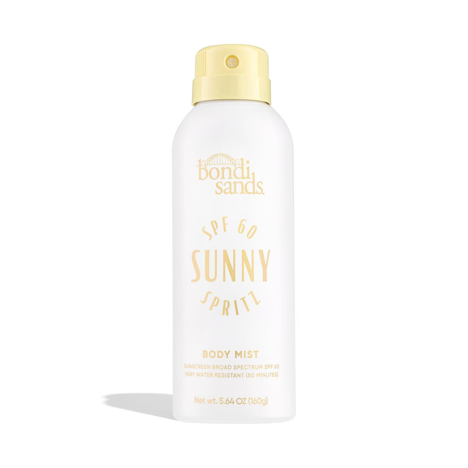 Bondi Sands Sunny Spritz Spf 60 Body Mist, Nourishing + Hydrating Broad Spectrum Sunscreen Spray, Dermatologist-Approved, Water-Resistant, 5.64 Oz