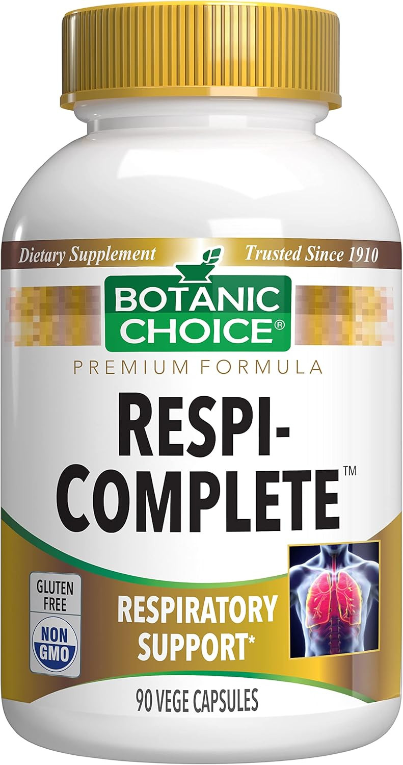 Botanic Choice Respi-Complete - Support Respiratory Health With Quercitin, Echinacea, Bromelain-Adult Daily Supplement