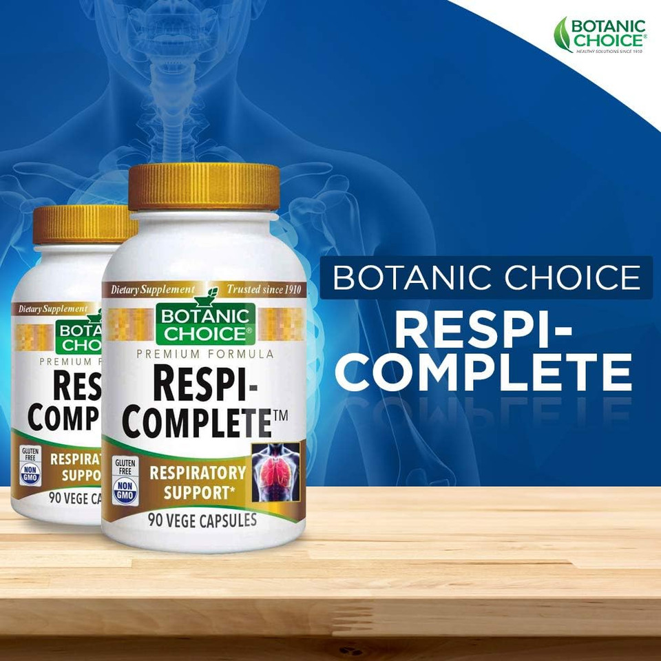 Botanic Choice Respi-Complete - Support Respiratory Health With Quercitin, Echinacea, Bromelain-Adult Daily Supplement