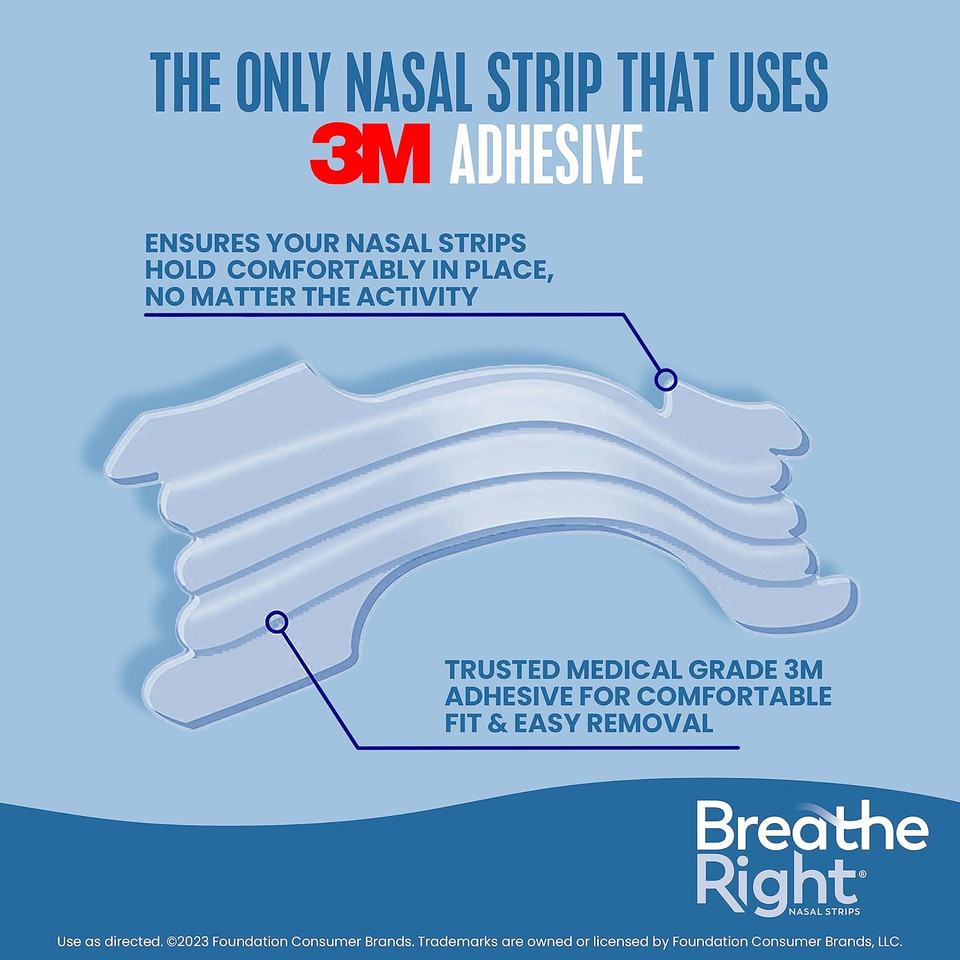 Breathe Right Nasal Strips To Stop Snoring, Extra Clear, 26 Count