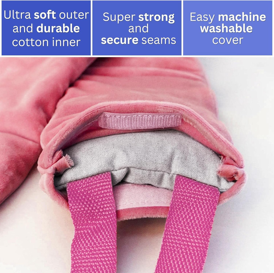 Brookethorne Naturals Moist Heating Pad For Neck & Shoulders With Removable Cover. Calming Heat Wrap With Lavender. Great For Back Pain, Stiff Neck & Cramps