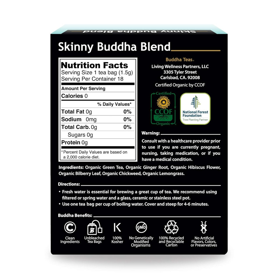 Buddha Teas Skinny Buddha Blend 18 Tea Bags