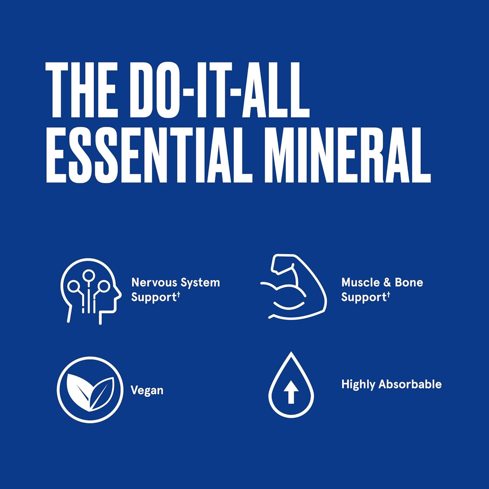 Bulletproof Magnesium Capsules, 90 Count, Supplement For Nervous System, Muscle And Bone Support