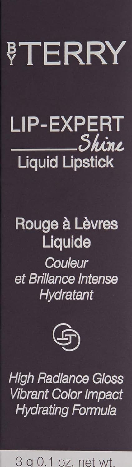 By Terry Lip-Expert Shine Liquid Lipstick, Vibrant & Kiss-Proof Lips, Highly Pigmented, Long Lasting, Bare Flirt, 0.14 Fl Oz