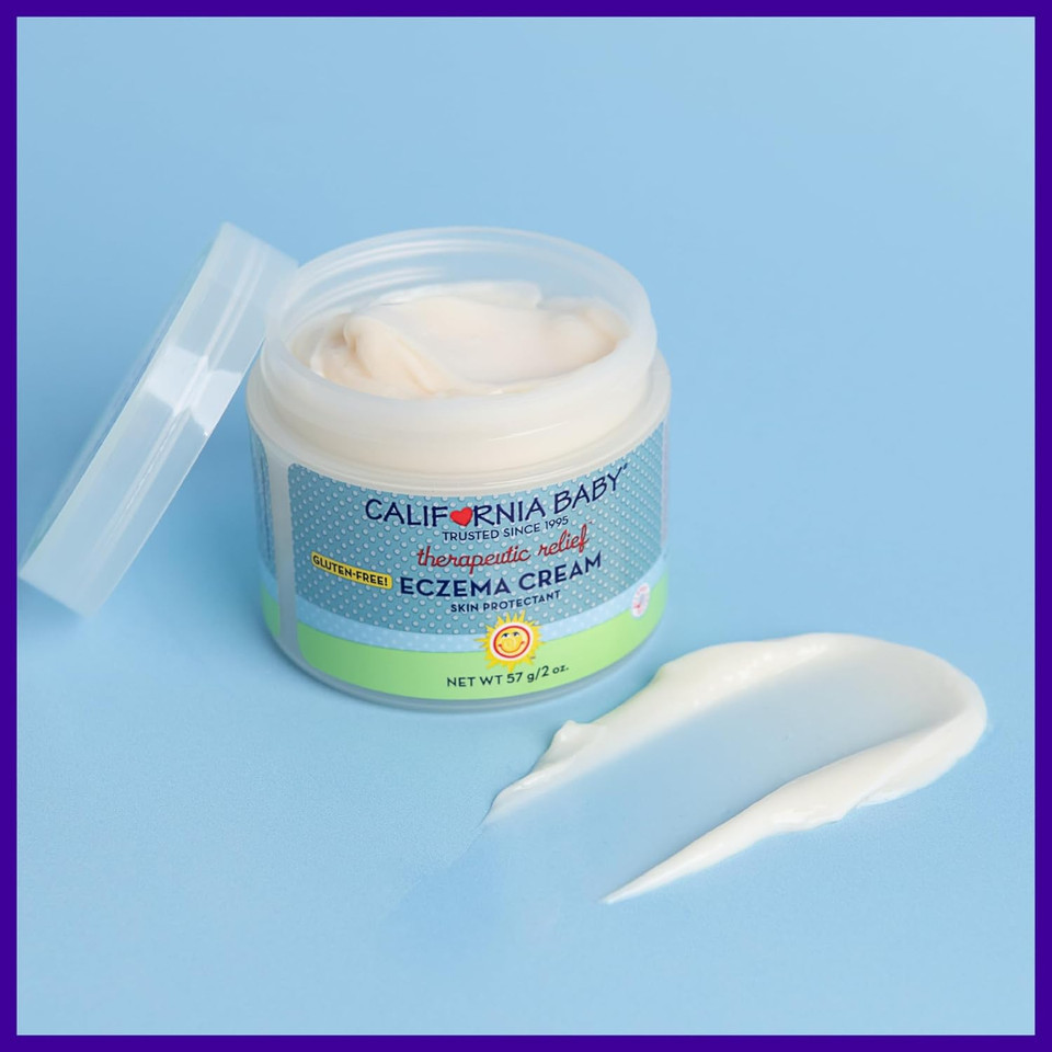 California Baby Eczema Cream | Steroid-Free Eczema Treatment | Colloidal Oatmeal + Aloe Vera | Soothing Eczema Lotion For Kids + Adults | 113 G / 4 Oz