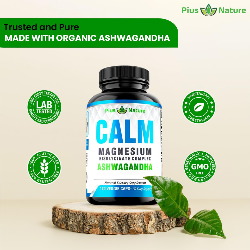 Calm - Magnesium Glycinate With Ashwagandha Root Extract