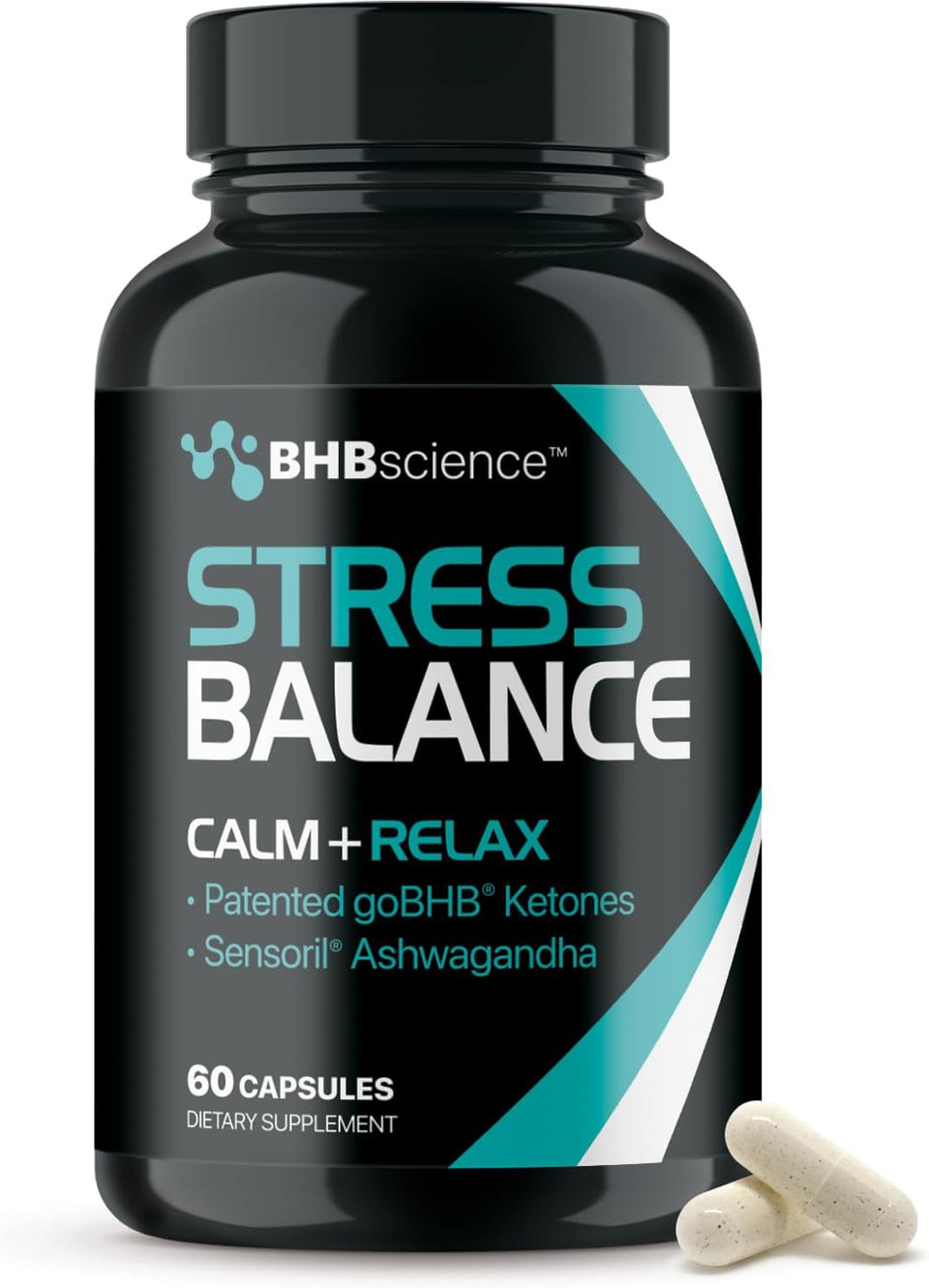 Calming Cortisol Supplement For Men - Clinically Validated Sensoril Ashwagandha For Men For Stress Management - Relaxing Cortisol Reducer Mood Support Supplement For Balanced Energy & Focus (1 Month)
