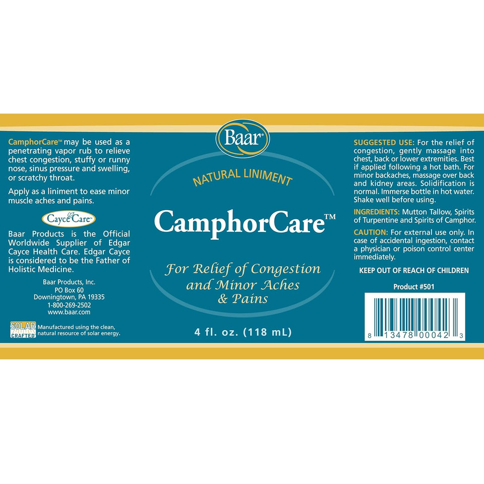 Camphor Care, 4 Oz