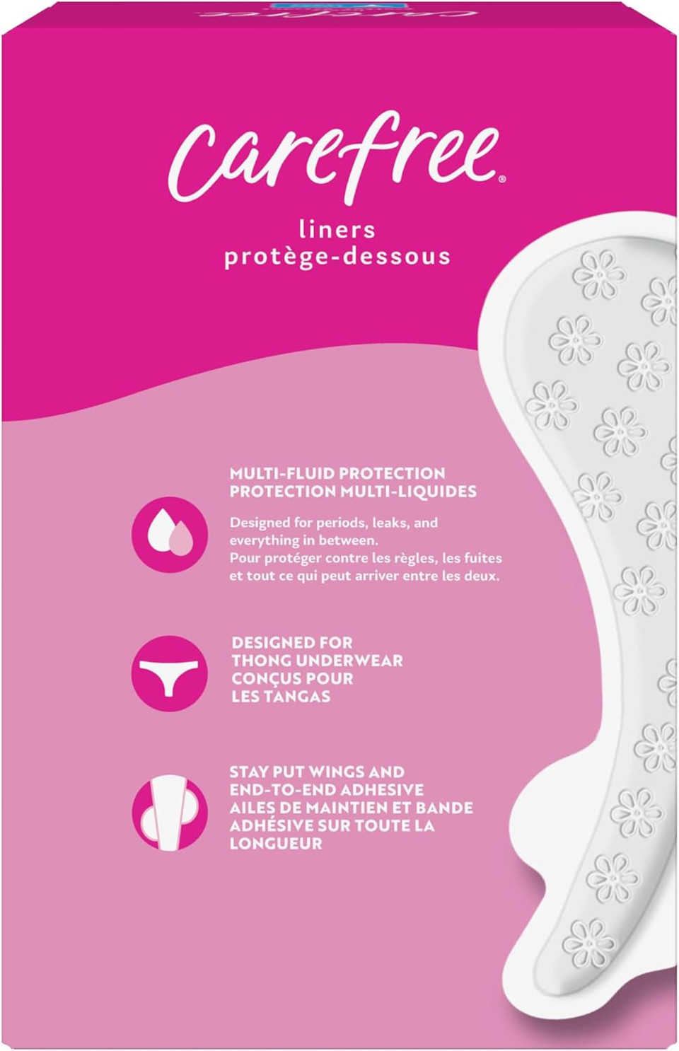 Carefree Thong Regular 49 Count Unscented Liner